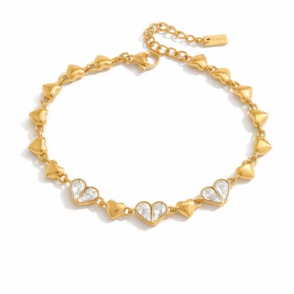 Bratara Love Placata cu Aur 18k