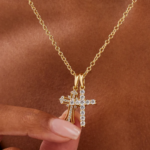 Colier Cruce Placat Cu Aur 18k - imagine 3