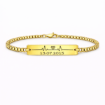 Bratara Personalizata Puls cu Aur