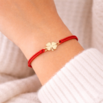 Bratara Trifoi Reglabila cu Aur - imagine 2