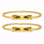 Set 2 Bratari Personalizate Eyes cu Aur