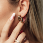 Cercei Unique Placati cu Aur 18k - imagine 3
