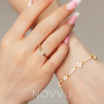 Inel Trifoi Placat cu Aur 18k - imagine 2