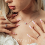 Colier Dublu Heart Silver cu Argint - imagine 2