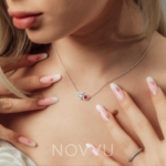 Colier Dublu Heart Silver cu Argint - imagine 3