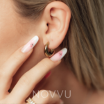 Cercei Infinity Placati cu Aur 18k - imagine 3
