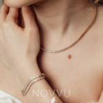 Colier Tennis Placat cu Aur 18k - imagine 2