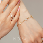 Bratara Floare Placata cu Aur 18k - imagine 2