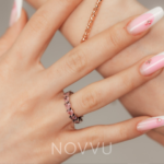 Inel Pink Heart Cu Argint - imagine 3