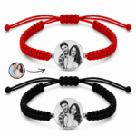 Set 2 Bratari Cuplu Personalizate cu Argint